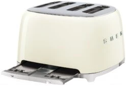 Smeg TSF03CRUK 50's Style Retro 4 Slice Toaster - Cream -Chic Household Items 1346873 R Z006A