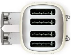 Smeg TSF03CRUK 50's Style Retro 4 Slice Toaster - Cream -Chic Household Items 1346873 R Z008A