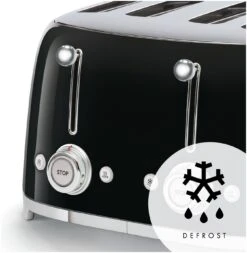 Smeg TSF03BLUK 50's Style Retro 4 Slice Toaster - Black -Chic Household Items 1346907 R Z003A