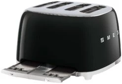 Smeg TSF03BLUK 50's Style Retro 4 Slice Toaster - Black -Chic Household Items 1346907 R Z006A