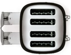 Smeg TSF03BLUK 50's Style Retro 4 Slice Toaster - Black -Chic Household Items 1346907 R Z008A