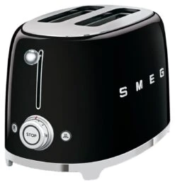 Smeg TSF01BLUK 50's Style Retro 2 Slice Toaster - Black -Chic Household Items 1346945 R Z005A
