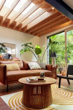 Habitat Moore Leather 3 Seater Sofa - Tan 19 Habitat Moore Leather 3 Seater Sofa - Tan -Chic Household Items 1352616 R Z005C