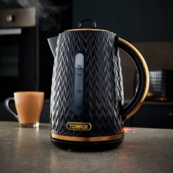 Tower T10052BLK Empire Kettle - Black -Chic Household Items 1357439 R Z008A
