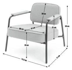 Habitat Jesper Fabric Accent Chair - Yellow -Chic Household Items 1402047 R E001