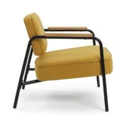 Habitat Jesper Fabric Accent Chair - Yellow -Chic Household Items 1402047 R Z004A