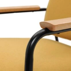 Habitat Jesper Fabric Accent Chair - Yellow -Chic Household Items 1402047 R Z007A