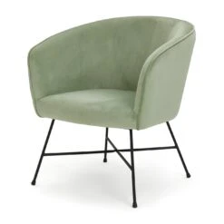 Habitat Jax Metal Accent Chair - Mint Green -Chic Household Items 1403950 R Z002A