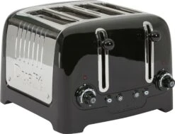 Dualit DPP4 Lite 4 Slice Toaster - Black -Chic Household Items 1467123 R Z006A