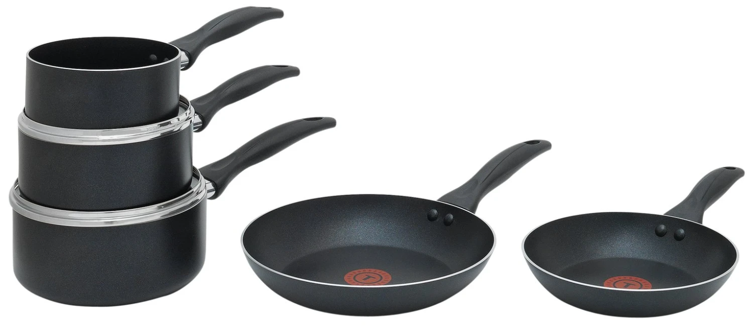 Tefal Everyday 5 Piece Non Stick Aluminium Pan Set 1 Tefal Everyday 5 Piece Non Stick Aluminium Pan Set