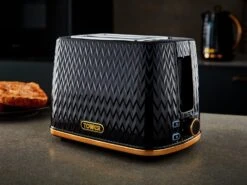 Tower T20054BLK Empire 2 Slice Toaster - Black -Chic Household Items 1484230 R Z008A