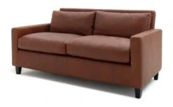 Habitat Chester Leather 2 Seater Sofa - Dark Feet - Tan -Chic Household Items 1488346 R Z002A