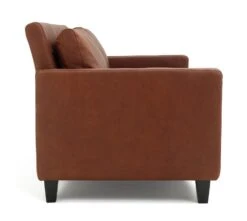 Habitat Chester Leather 2 Seater Sofa - Dark Feet - Tan -Chic Household Items 1488346 R Z004A