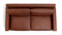 Habitat Chester Leather 2 Seater Sofa - Dark Feet - Tan -Chic Household Items 1488346 R Z005A