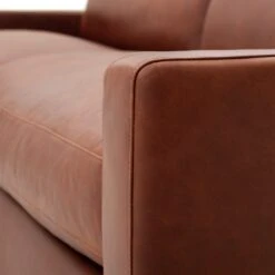 Habitat Chester Leather 2 Seater Sofa - Dark Feet - Tan -Chic Household Items 1488346 R Z007A