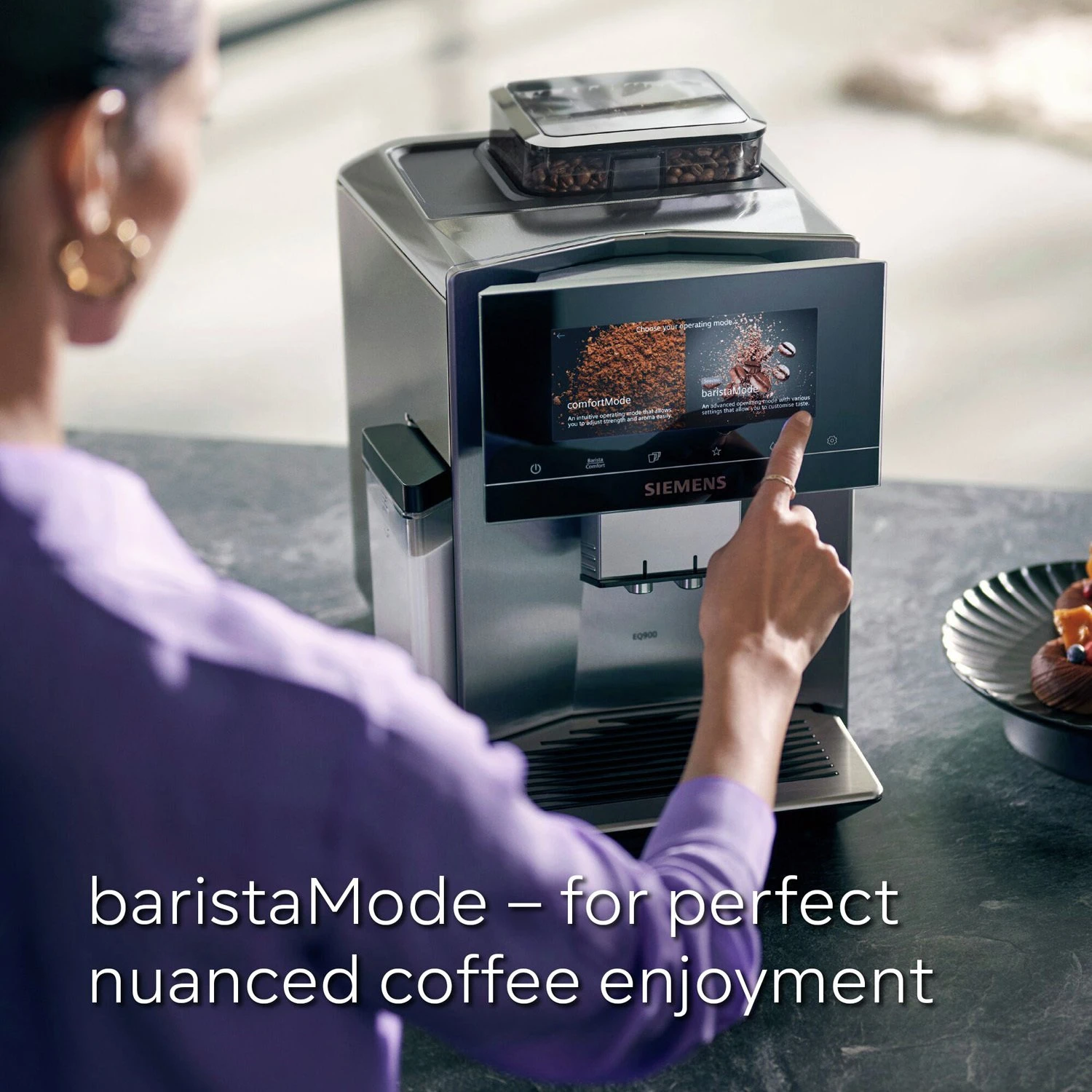 Siemens TQ905GB3 EQ900 Bean To Cup Coffee Machine 5 Siemens TQ905GB3 EQ900 Bean To Cup Coffee Machine - Image 5