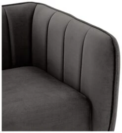 Habitat Lola Velvet Armchair - Charcoal -Chic Household Items 1930825 R Z004A