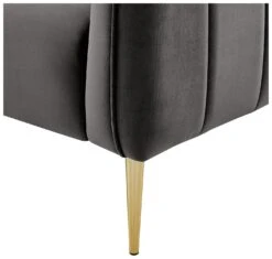 Habitat Lola Velvet Armchair - Charcoal -Chic Household Items 1930825 R Z005A