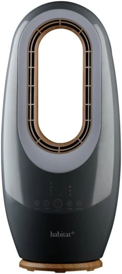 Habitat Grey Bladeless Desk Fan - 12 Inch -Chic Household Items 1954746 R Z003A