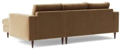 Swoon Evesham Velvet Right Hand Corner Sofa - Biscuit -Chic Household Items 1971004 R Z004A