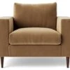 Swoon Evesham Velvet Armchair - Biscuit