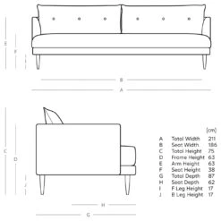 Swoon Kalmar Velvet 3 Seater Sofa- Kingfisher Blue 10 Swoon Kalmar Velvet 3 Seater Sofa- Kingfisher Blue -Chic Household Items 1972931 R E001