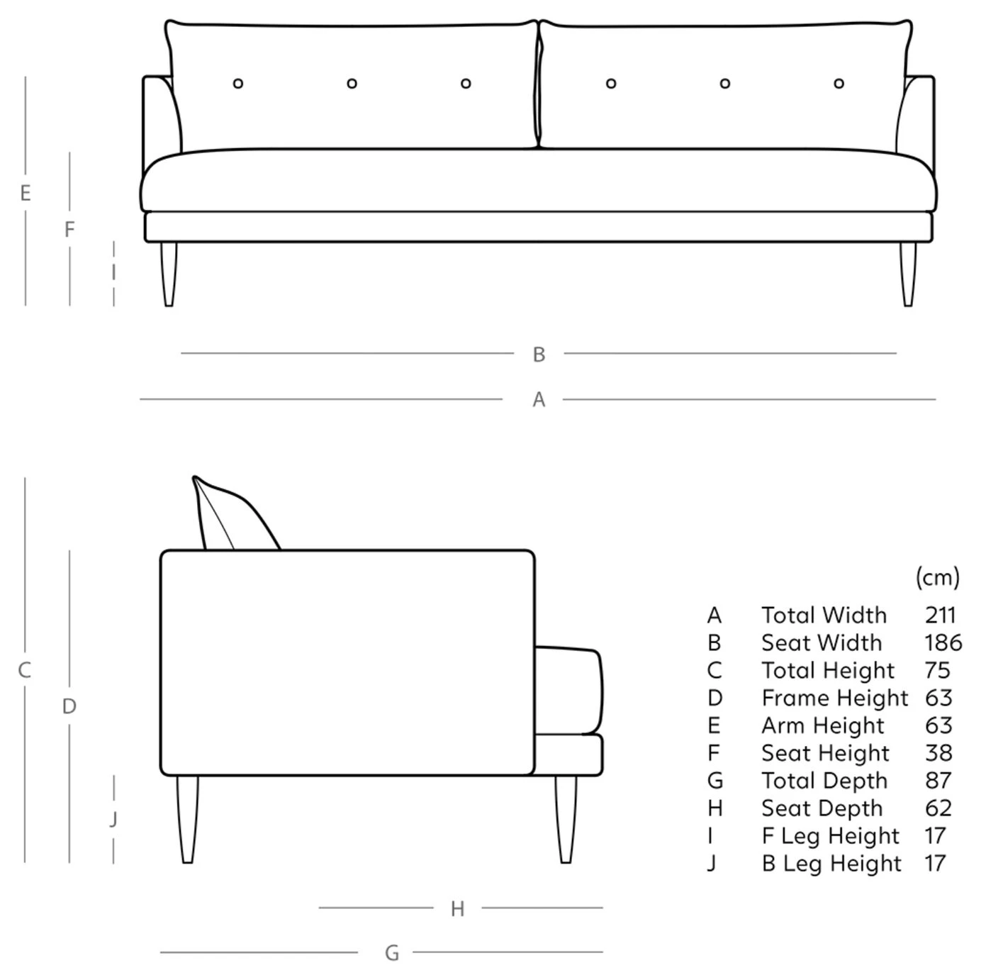 Swoon Kalmar Velvet 3 Seater Sofa- Kingfisher Blue 4 Swoon Kalmar Velvet 3 Seater Sofa- Kingfisher Blue - Image 4