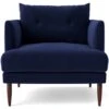 Swoon Kalmar Velvet Armchair - Ink Blue