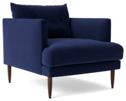 Swoon Kalmar Velvet Armchair - Ink Blue -Chic Household Items 1973071 R Z002A