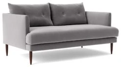 Swoon Kalmar Velvet 2 Seater Sofa - Silver Grey 13 Swoon Kalmar Velvet 2 Seater Sofa - Silver Grey -Chic Household Items 1973954 R Z005A