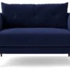 Swoon Kalmar Velvet Cuddle Chair - Ink Blue
