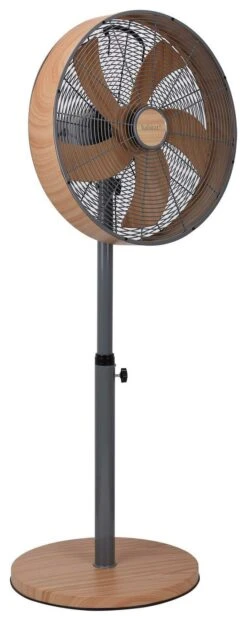 Habitat Wooden Pedestal Fan - 16 Inch -Chic Household Items 1979439 R Z003A