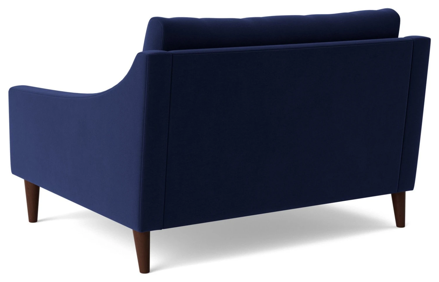 Swoon Turin Velvet Cuddle Chair - Ink Blue 6 Swoon Turin Velvet Cuddle Chair - Ink Blue - Image 6