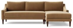 Swoon Turin Velvet Right Hand Corner Sofa - Biscuit 11 Swoon Turin Velvet Right Hand Corner Sofa - Biscuit -Chic Household Items 1991527 R Z003A