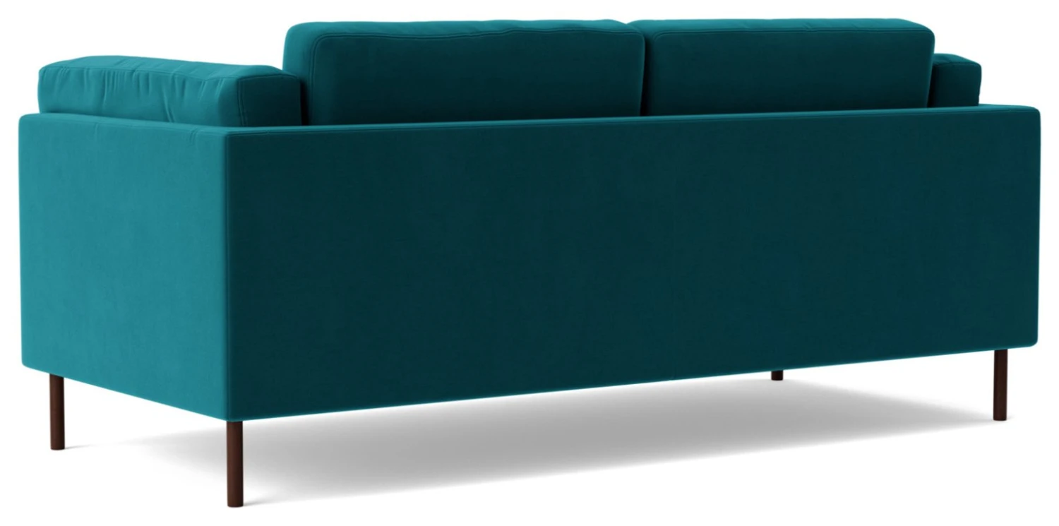 Swoon Munich Velvet 2 Seater Sofa- Kingfisher Blue 7 Swoon Munich Velvet 2 Seater Sofa- Kingfisher Blue - Image 7