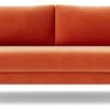 Swoon Turin Velvet 2 Seater Sofa - Burnt Orange