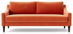 Swoon Turin Velvet 2 Seater Sofa - Burnt Orange