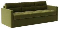 Swoon Berlin Velvet 3 Seater Sofa Bed - Fern Green -Chic Household Items 1996326 R Z003A