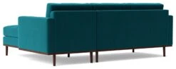 Swoon Berlin Velvet Right Hand Corner Sofa- Kingfisher Blue -Chic Household Items 1997325 R Z005A