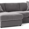 Swoon Althaea Velvet Left Hand Corner Sofa - Silver Grey