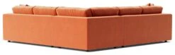 Swoon Althaea Velvet 5 Seater Corner Sofa - Burnt Orange -Chic Household Items 1998070 R Z005A
