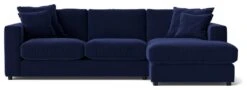 Swoon Althaea Velvet Right Hand Corner Sofa - Ink Blue 11 Swoon Althaea Velvet Right Hand Corner Sofa - Ink Blue -Chic Household Items 1998458 R Z003A