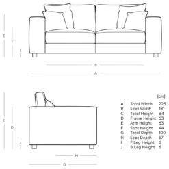 Swoon Althaea Velvet 3 Seater Sofa - Burnt Orange 11 Swoon Althaea Velvet 3 Seater Sofa - Burnt Orange -Chic Household Items 1998647 R E001