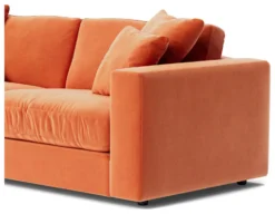 Swoon Althaea Velvet 3 Seater Sofa - Burnt Orange 13 Swoon Althaea Velvet 3 Seater Sofa - Burnt Orange -Chic Household Items 1998647 R Z004A