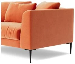 Swoon Alena Velvet Cuddle Chair - Burnt Orange -Chic Household Items 1999945 R Z005A