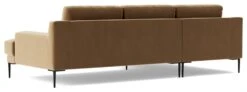 Swoon Almera Velvet Left Hand Corner Sofa - Biscuit -Chic Household Items 2000833 R Z005A