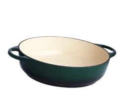Habitat 4 Litre Cast Iron Casserole Dish - Green -Chic Household Items 2003342 R Z005A