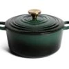 Habitat 3.3 Litre Cast Iron Casserole Dish - Green