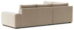 Swoon Denver Velvet Left Hand Corner Sofa - Taupe -Chic Household Items 2003713 R Z005A