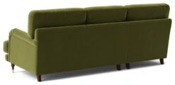 Swoon Charlbury Velvet Left Hand Corner Sofa - Fern Green -Chic Household Items 2004097 R Z005A